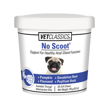 VetClassics No Scoot Anal Gland Support Soft Chew Supplement for Dogs