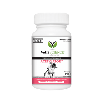 VetriScience Acetylator Digestive Support Capsules for Dogs & Cats